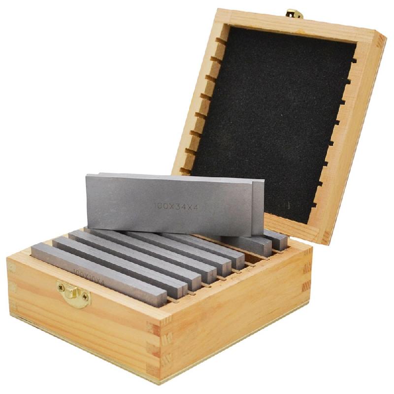 Jeu de cales de fraisage en acier trempé indéformable - 160 x 4 mm - précision 0,01 mm_2