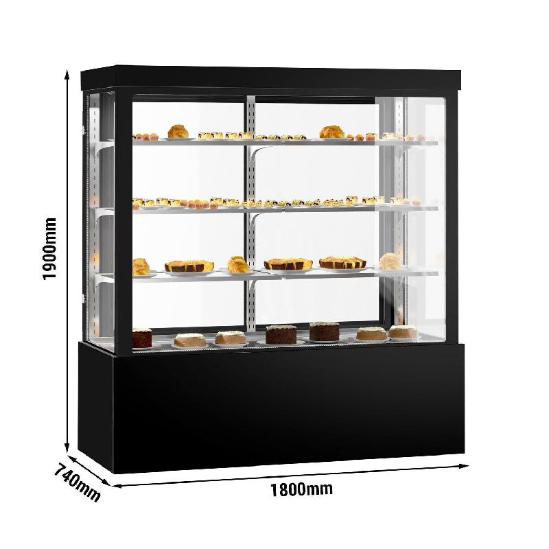 Vitrine réfrigérée 1800 mm - 1850L - double vitrage avec 3 étagères | KTG187W_2