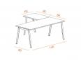 Bureau individuel ARKEN WOOD avec retour - Deskissimo_2