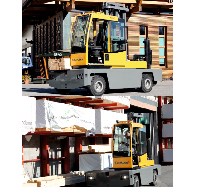 Chariot latéral diesel Baumann - Série HX 3000 kg - Compact et maniable_2