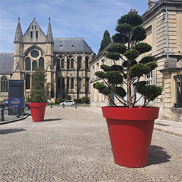 Pot de fleur en polyéthylène rotomoulé - Urban rond - Léger, recyclable, résistant UV et gel_2