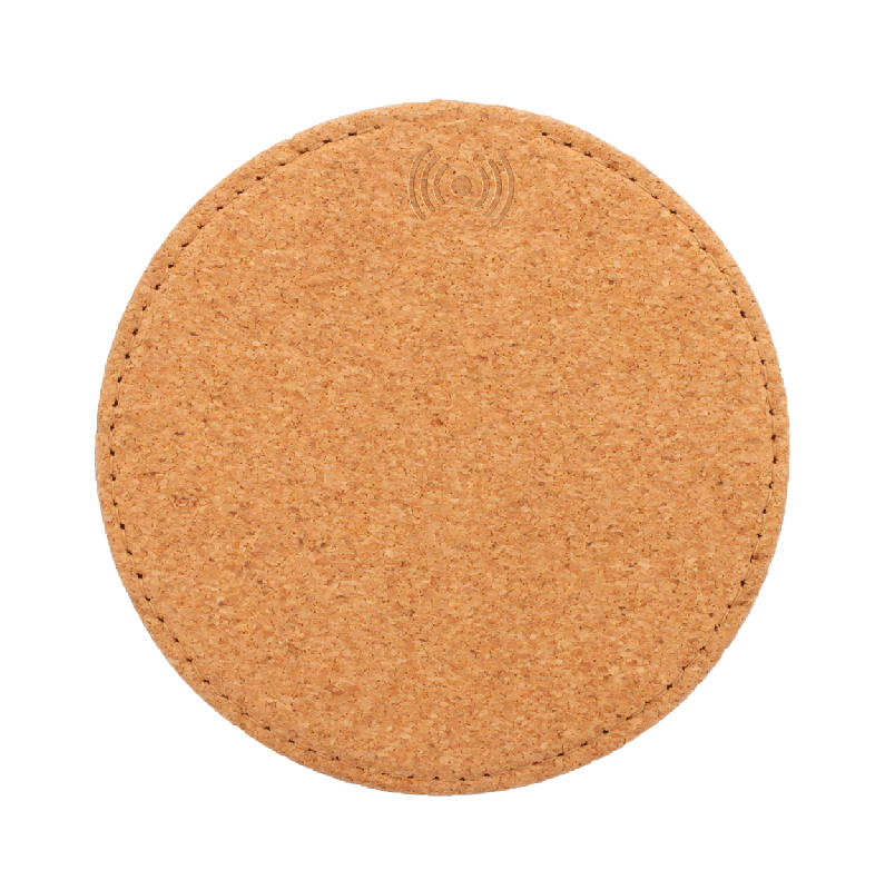 Chargeur rapide sans fil 10W - revêtement liège naturel et fond en cuir PU - câble USB inclus_2