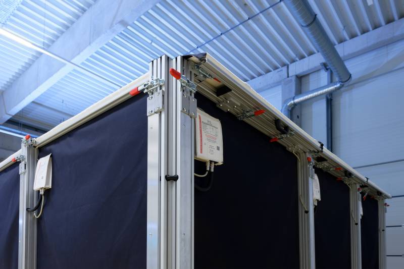 Cabine de protection laser active montable et démontable - ARDOP Industrie - ARD-JUT-CAB-ACTIVE-3300 - Dimensions standards 3300 x 3300 x 2250 mm_2