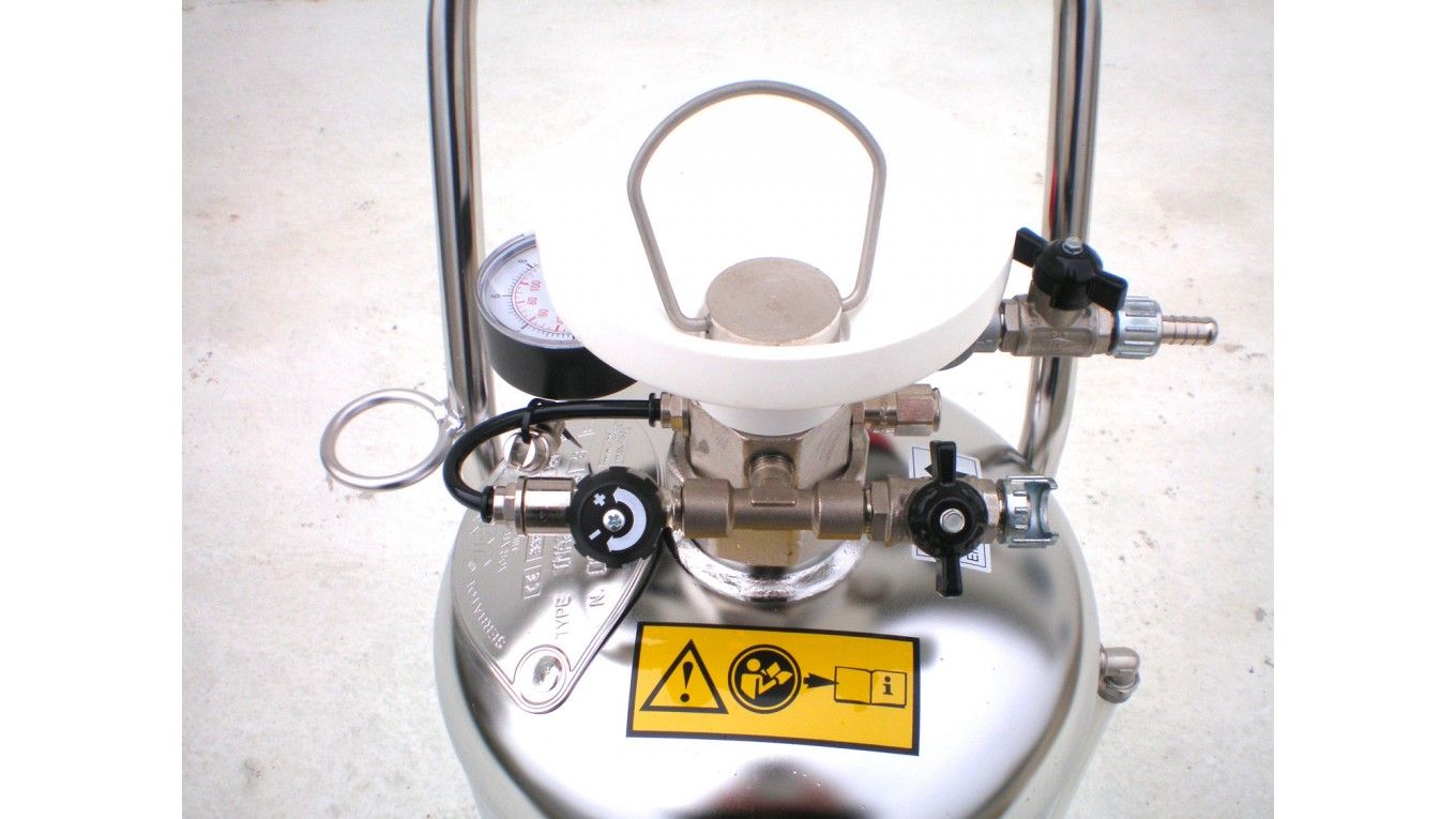 Canon à mousse en acier inox 304 - Équipé de manomètre, lance 1m et tuyau 10m - Avedemil_2