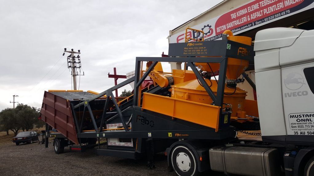 Turbomix-60 centrale à béton mobile - FABO - 60 m3/h_3