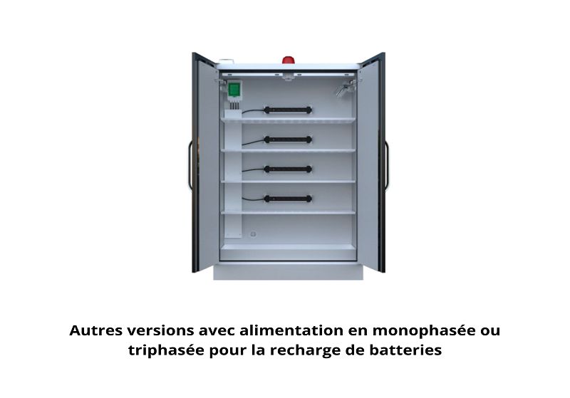 Armoire pour batterie lithium-ion - Coupe-feu 90 minutes - Extincteur FirePro - Conforme EN14470-1 TYPE 90_2