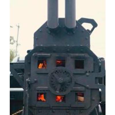 Barbecue en acier avec porte latérale pour nettoyage facile