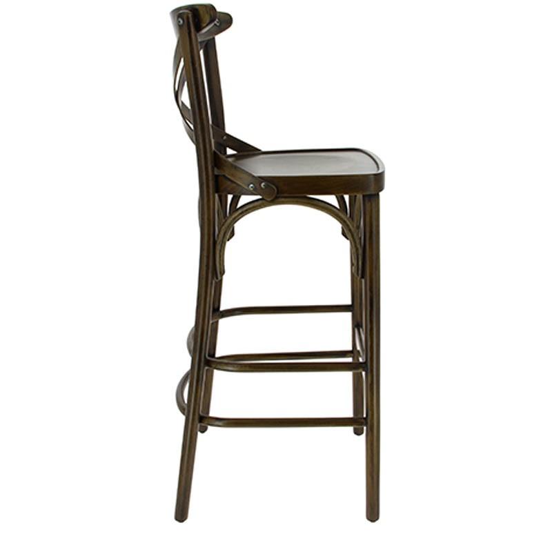 Chaise haute restaurant Chinon hetre cérusée - MARRON_2