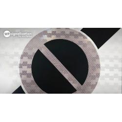 Panneau B50C - Sortie zone stationnement durée limitée avec contrôle par disque - Made in France - Haute durabilité_2