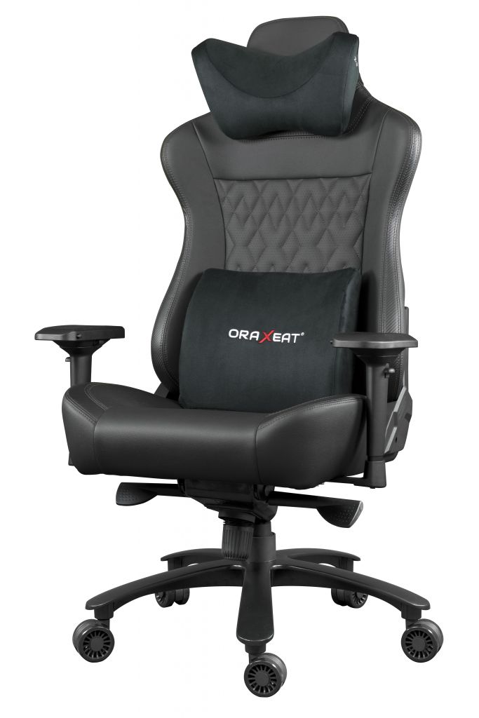 Siège confortable et réglable - Oraxeat XL800 Noir - Inclinaison jusqu'à 160° - Réf : ORX_XL800_BKBK_2