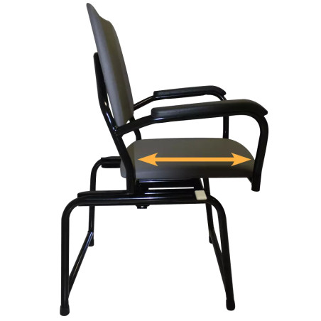 Chaise rotative à 360° Easy-sitting - pieds réglables en hauteur - pour seniors - système de positionnement unique_2