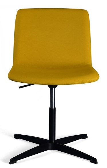 Koda Meeting - Chaise de bureau ergonomique - Sitis - Accoudoirs noir ou chrome - Base fixe en métal ou alu poli_2