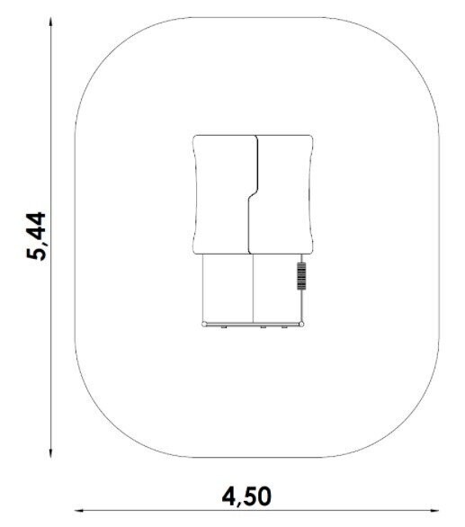 Maisonnette avec table et bancs en acier inoxydable et PEHD pour aire de jeux - conforme EN1176 - Référence BT12082_2
