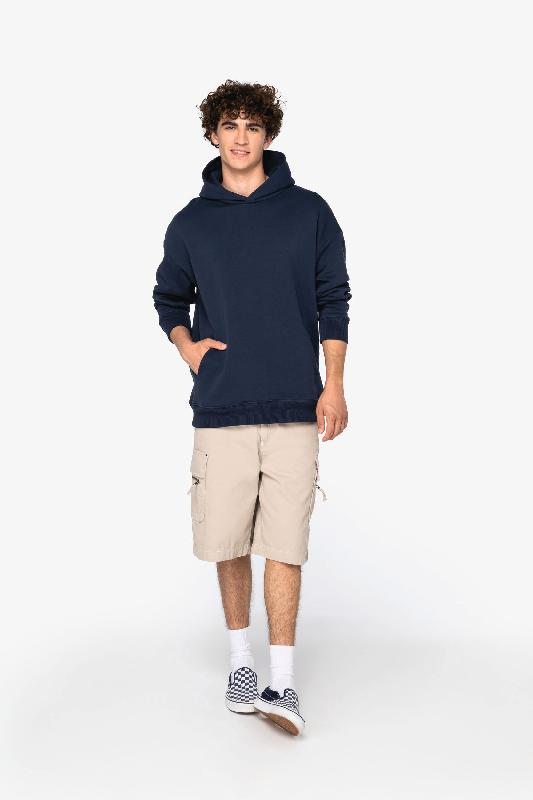 Sweat-shirt écoresponsable unisexe à capuche oversize - Coton biologique - Réf: NS441_2