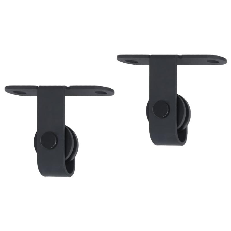 Vidaxl kit mini de porte d'armoire coulissante acier au carbone 183 cm 148017_2