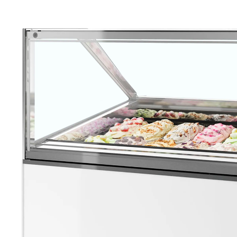 Vitrine ventilée pour glace MILLENNIUM ST16 (870 / 160 L) Blanc TEFCOLD_2