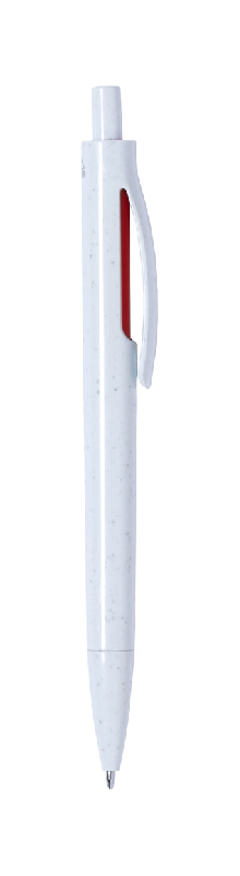 Stylo à bille RABS - en ABS recyclé avec partie colorée - encre bleue - couleur rouge_2