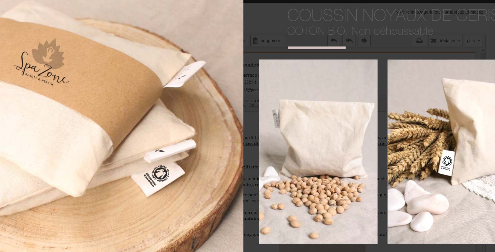 Coussins noyaux de cerise - Naturels, biologiques, anti-stress et multi-usages_2