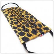 Masque lavable 3 plis Léopard - tissu 100% coton Oeko-Tex - barrette nasale - VDM_2