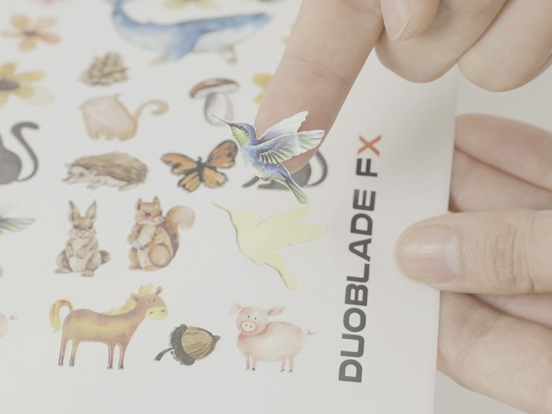 Système de découpe en feuille d'étiquettes numériques - Valloy Duoblade FX_2