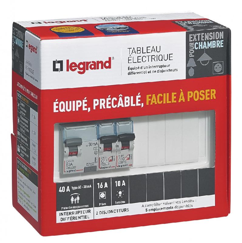 Tableau électrique équipé et précâblé LEGRAND 1 rangée 9 modules_2
