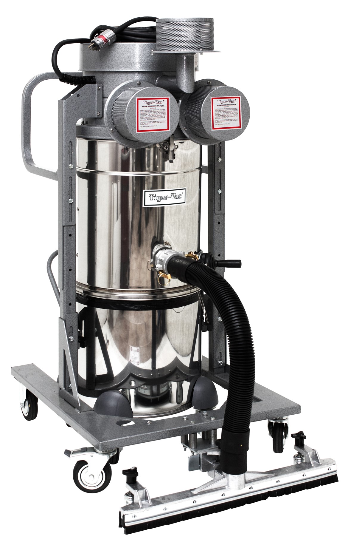 Aspirateur industriel antistatique pour nettoyage des champs de tir - 4D-35L EX DT MFS HEPA (FRP) - 5 filtres HEPA et cuve détachable_2