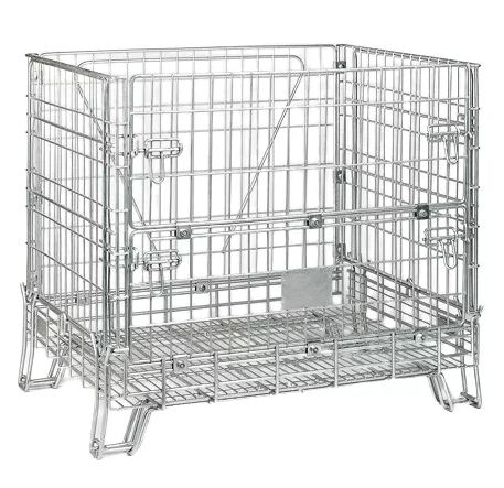 Conteneur grillagé standard pour le stockage, la manutention et le transport de produits divers - charge utile 800 kg_2