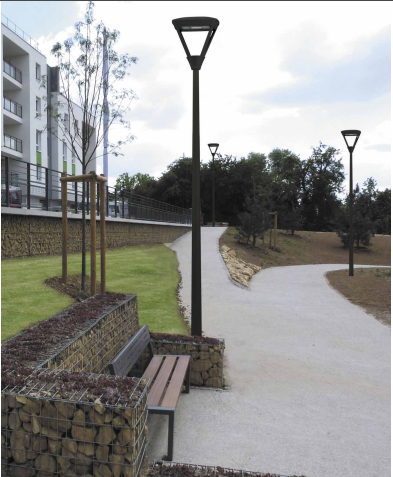 Luminaire d'éclairage public bayamo / led / 73 w / 8206 lm / en aluminium / hauteur conseillée 6 m_2