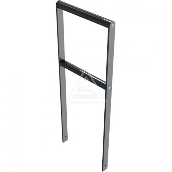 449_045B Arceau urbain - Schake - acier galvanisé avec traverses en tube inox - hauteur totale : 1200 mm_2