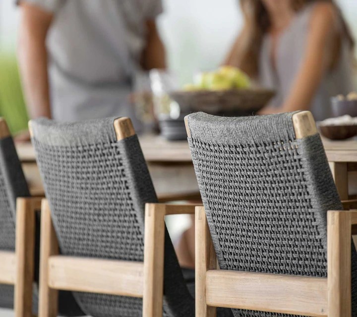 Chaise pour salle à manger Polina - design élégant en teck certifié, résistant et durable_2