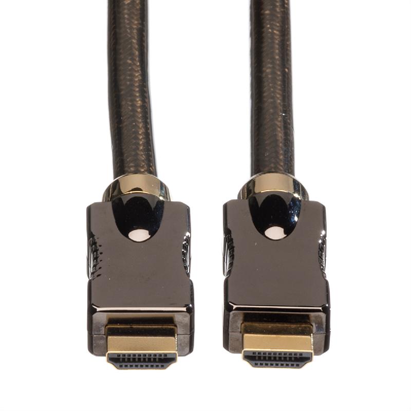ROLINE Câble HDMI Ultra HD avec Ethernet, 4K, M/M, noir, 2 m_2