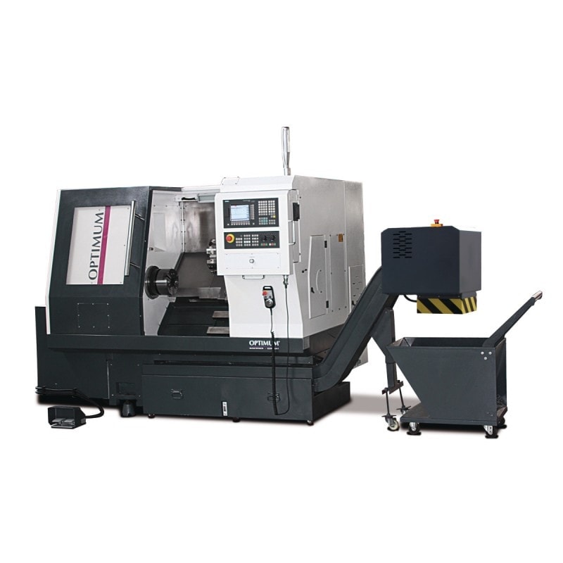 Tour à métaux à commande numérique Optimum S 400E - SIEMENS, banc incliné 45°, mandrin hydraulique Ø 200 mm_2