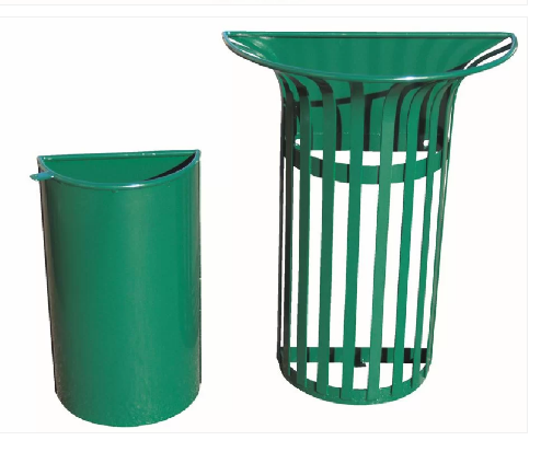 Corbeille Rio - Modèles Ronde et Demi-Rond - 5 Couleurs - Capacité jusqu'à 65L - Structure en fer plat 20 x 4 mm_2