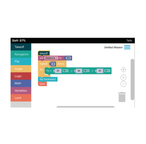 DRONE PROGRAMMABLE SCRATCH 2.0 MBLOCK5 CAMÉRA TELLO DJI_2