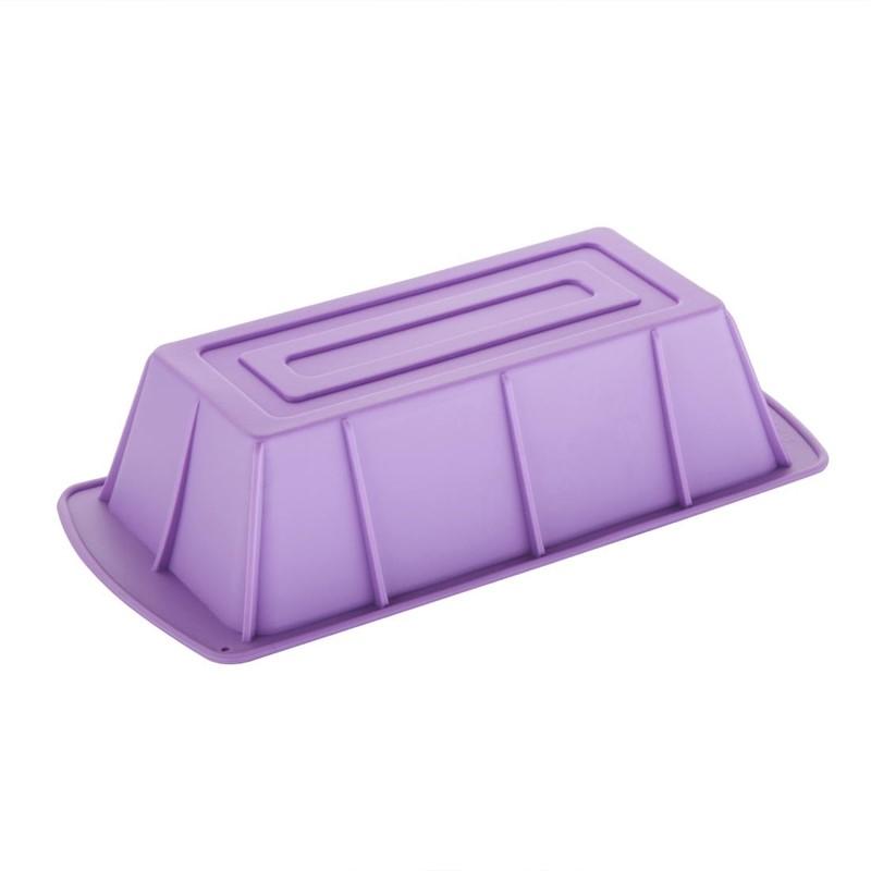 Moule à cake flexible en silicone Hygiplas violet_2