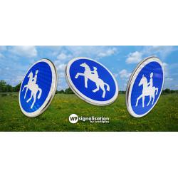 Panneau d'obligation B22C - Chemin réservé aux cavaliers - Signalisation routière conforme NF et CE_2