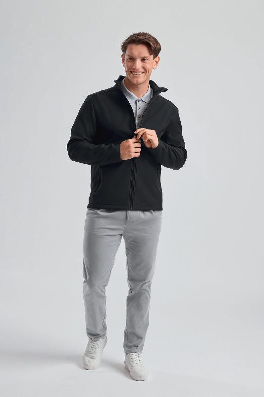 Veste softshell Essential Russell - Réf : RU420M - Traitement déperlant sans PFC - Tailles XS à 3XL_2