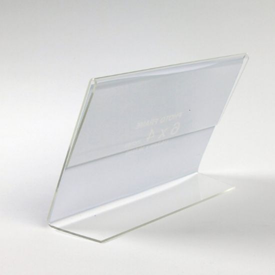 YGL-LSH-02 - Porte-affiche personnalisé en acrylique pour menu - Anhui Yageli Display - 10x15x4 cm - Épaisseur : 3mm, 4mm, 5mm ou personnalisée_2