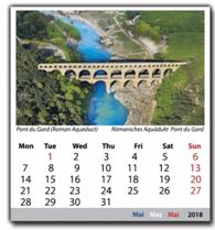 Calendrier magnétique personnalisé - 16 feuilles carton - Impression quadrichromie - Fabrication française_2