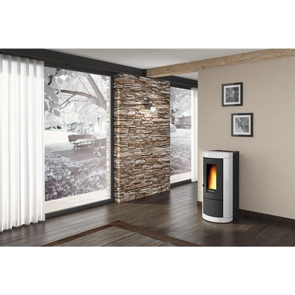 Poêle à granulés Mietta EVO blanc - étanche, électronique, 8 kW, label énergie A+, compatible RT 2012_2