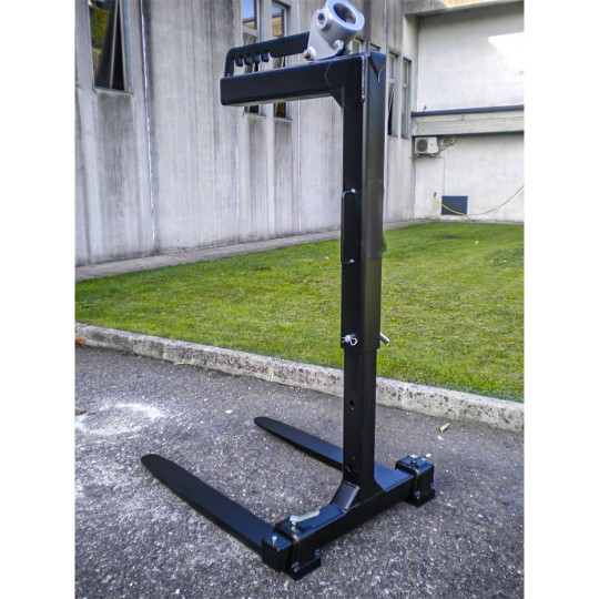 Fourche réglable en hauteur et largeur pour grue