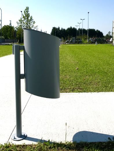 La corbeille CHEAP - poubelle publique - The Italian Lab - acier ép. 20/10 et 30/10, diamètre 330mm, H 960mm, capacité 35L_2