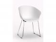 Lot de 4 chaises d'accueil ALENA pieds chromés - Deskissimo_2