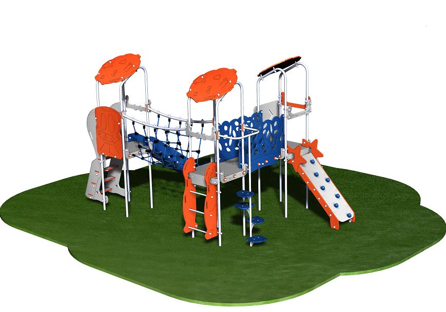 Structure de jeux inox - 3 tours - gamme Primo Spacio - PRS3121_2