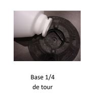 Balise de renforcement permanent en PEHD recyclable - 1/4 de tour - STI Balisage routier - structure monobloc, hauteur 750 mm_2