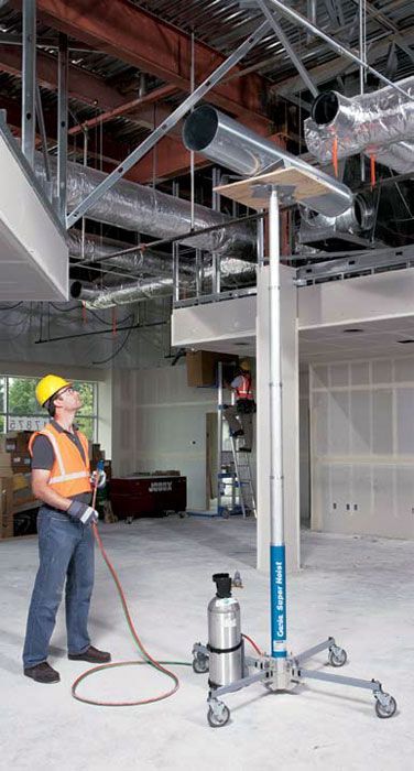 Plateforme élévatrice télescopique pour chantiers, hauteur 3.8 à 5.6 m