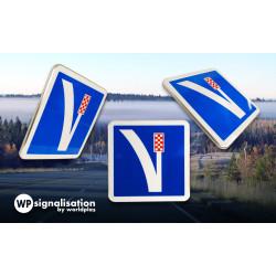 Panneau indication voie de détresse à droite C26A - signalisation routière obligatoire_2