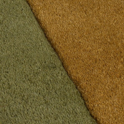 Tapis Pure Laine Asymétrique CARNAC Multicolore Vert - Design Contemporain - Référence 6808-TN_2
