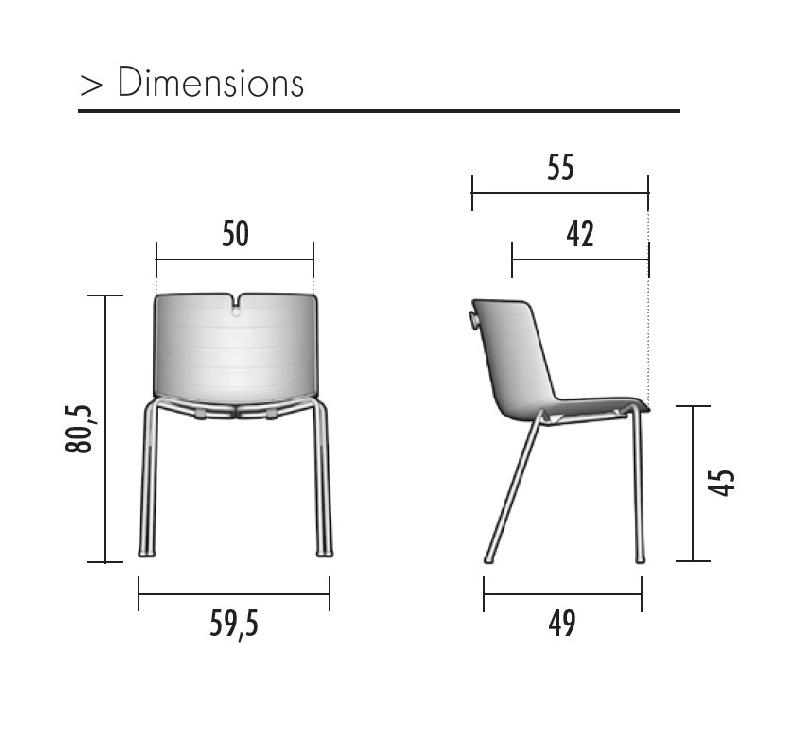 Chaise polyvalente Mork - Mobel Linea. - Blanc_2