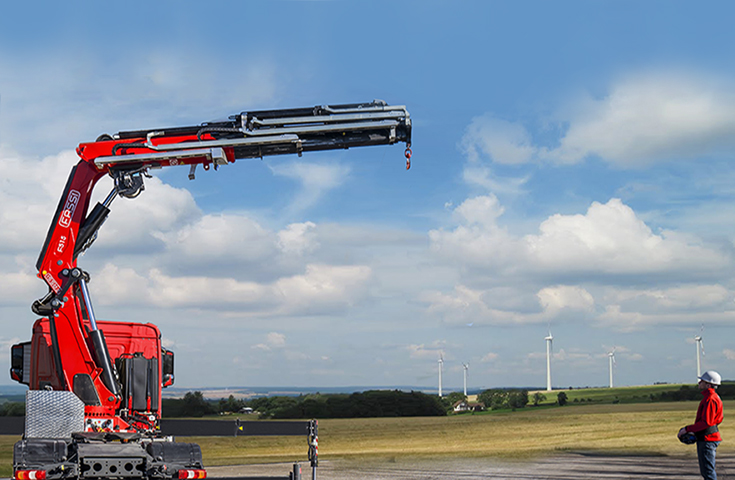 Grue auxiliaire Fassi F515RA e-dynamic - Classe de levage 50 tm - Portée jusqu'à 28,55 m avec jib_2